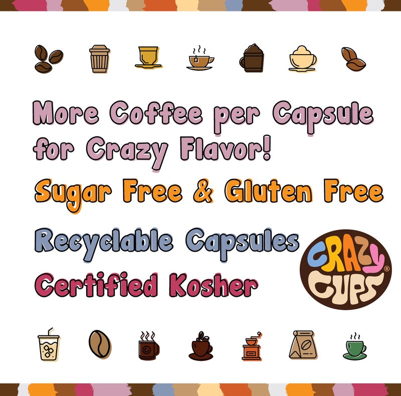 Crazy Cups Flavored Coffee for Keurig K-Cup Machines, Chocolate Coconut Dream, Hot or Iced Drinks, 22 Single Serve, Recyclable Pods - Image 5